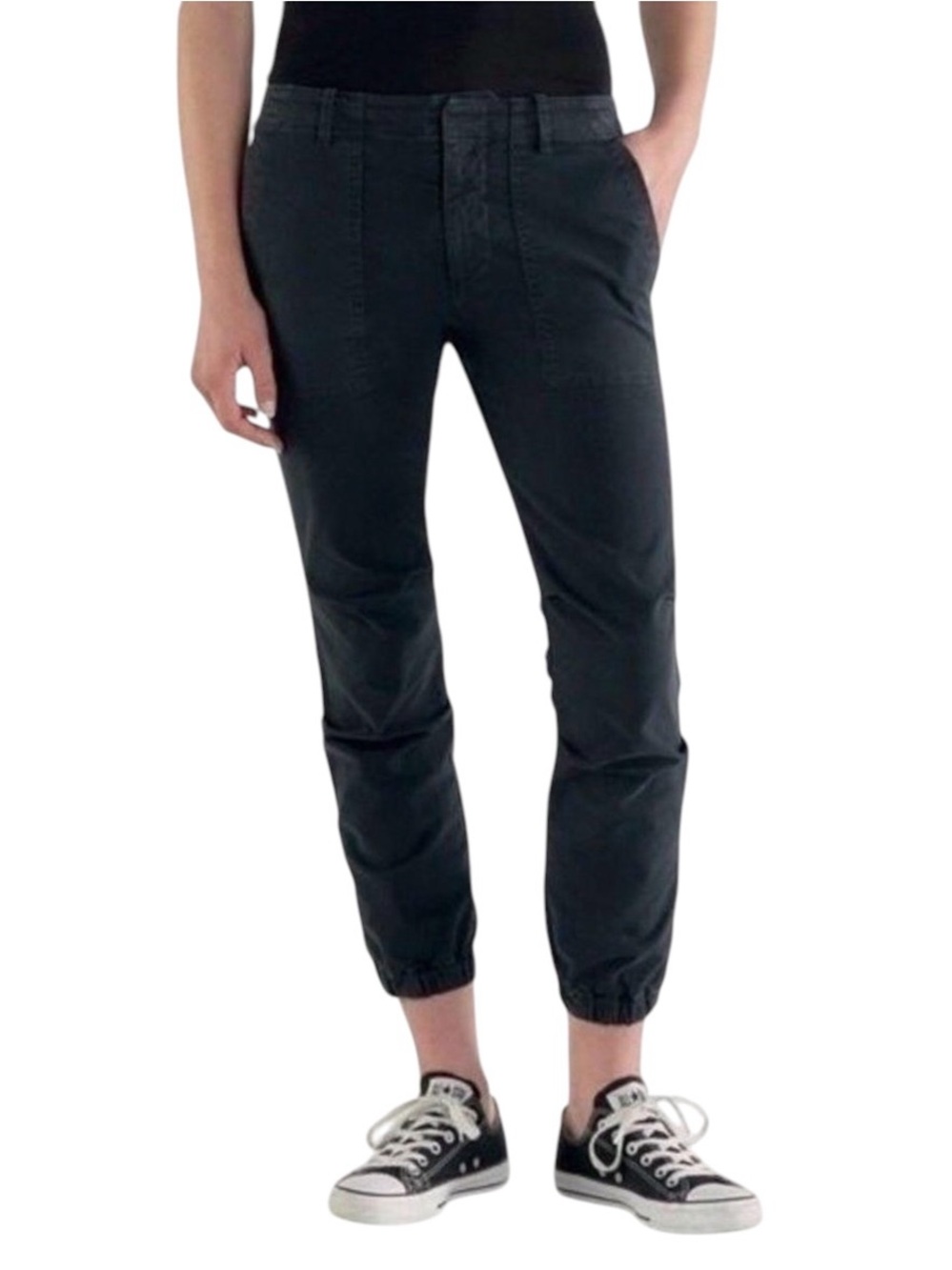 Nili Lotan French Cropped Military Pants Dark Gray size 2